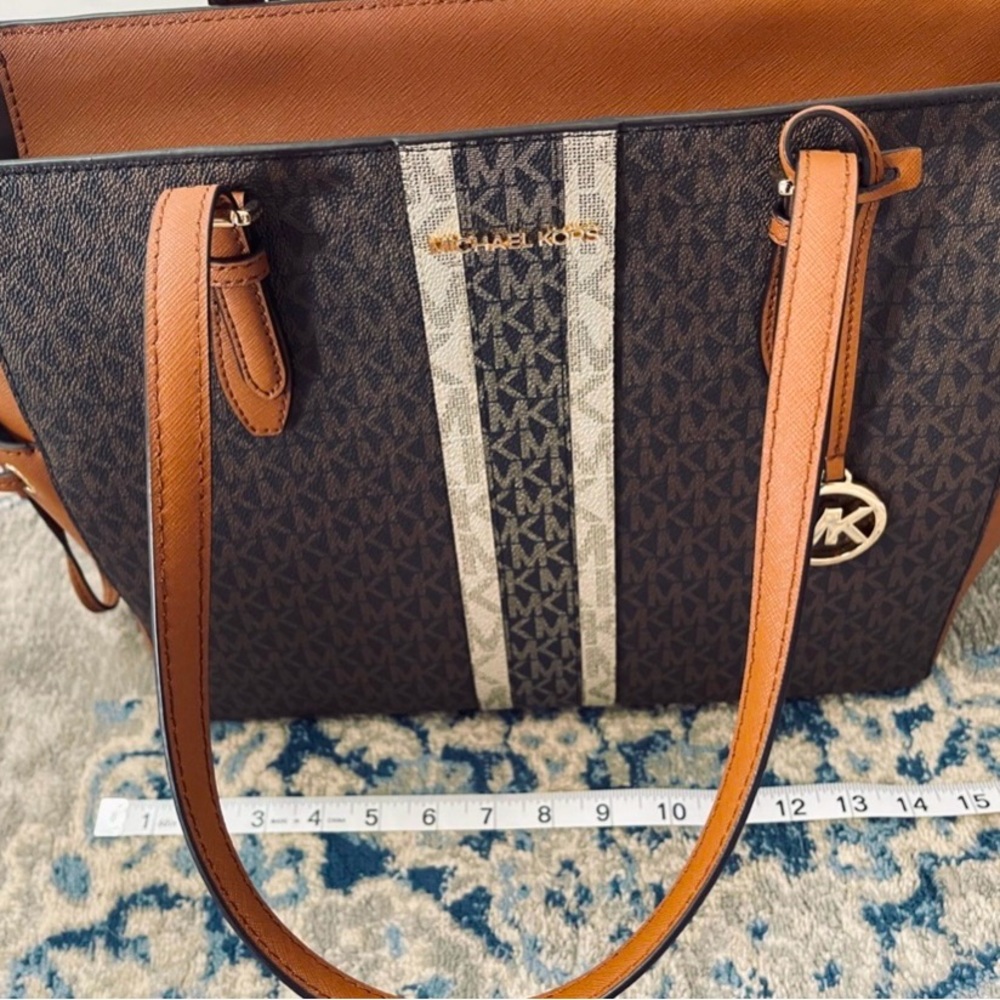 Michael Kors tote multi color brown new